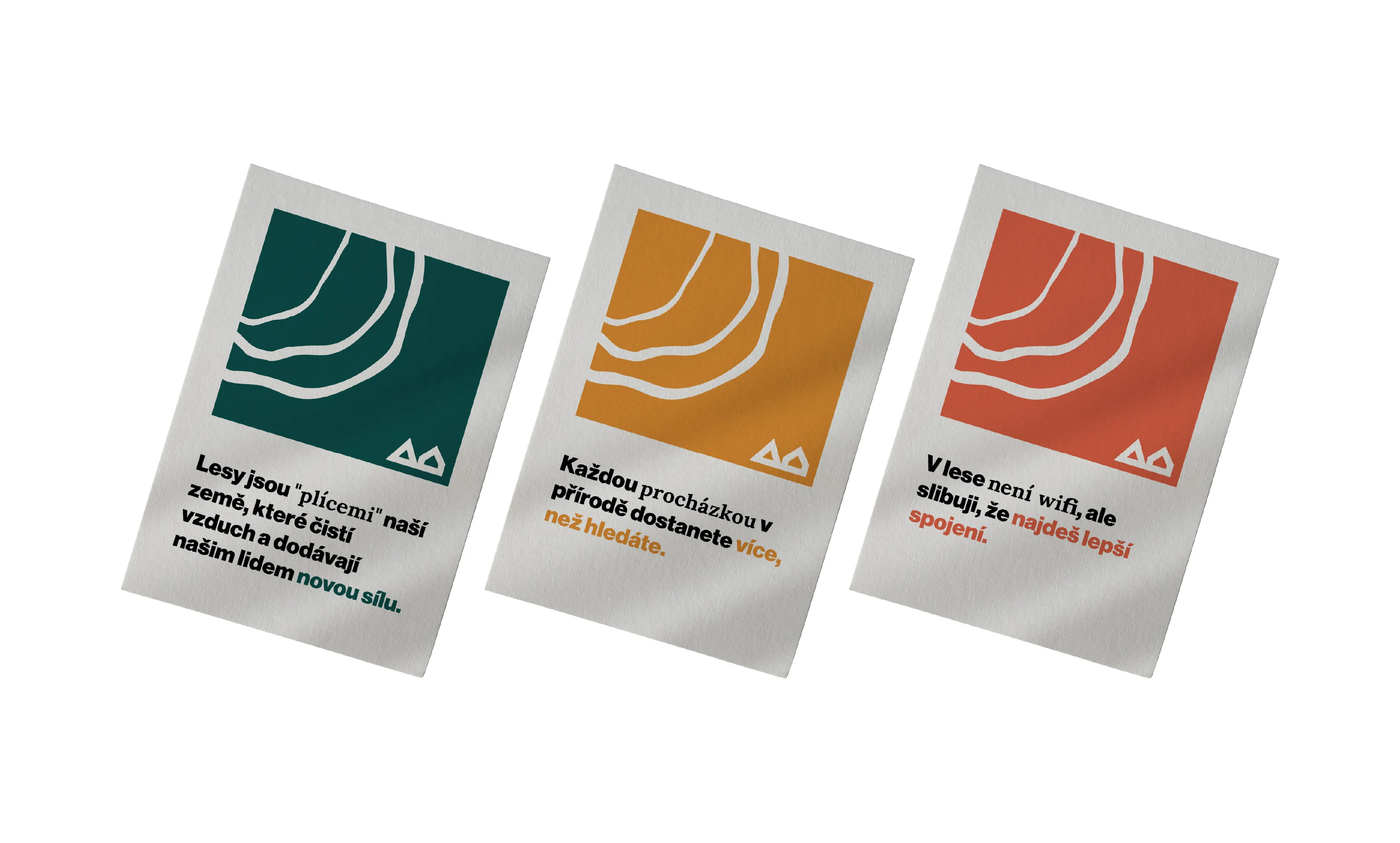 Vizuální identita pro Asociaci glampingu a malého bydlení